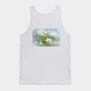 White Flowering Dogwood Blossoms in Springtime Tank Top